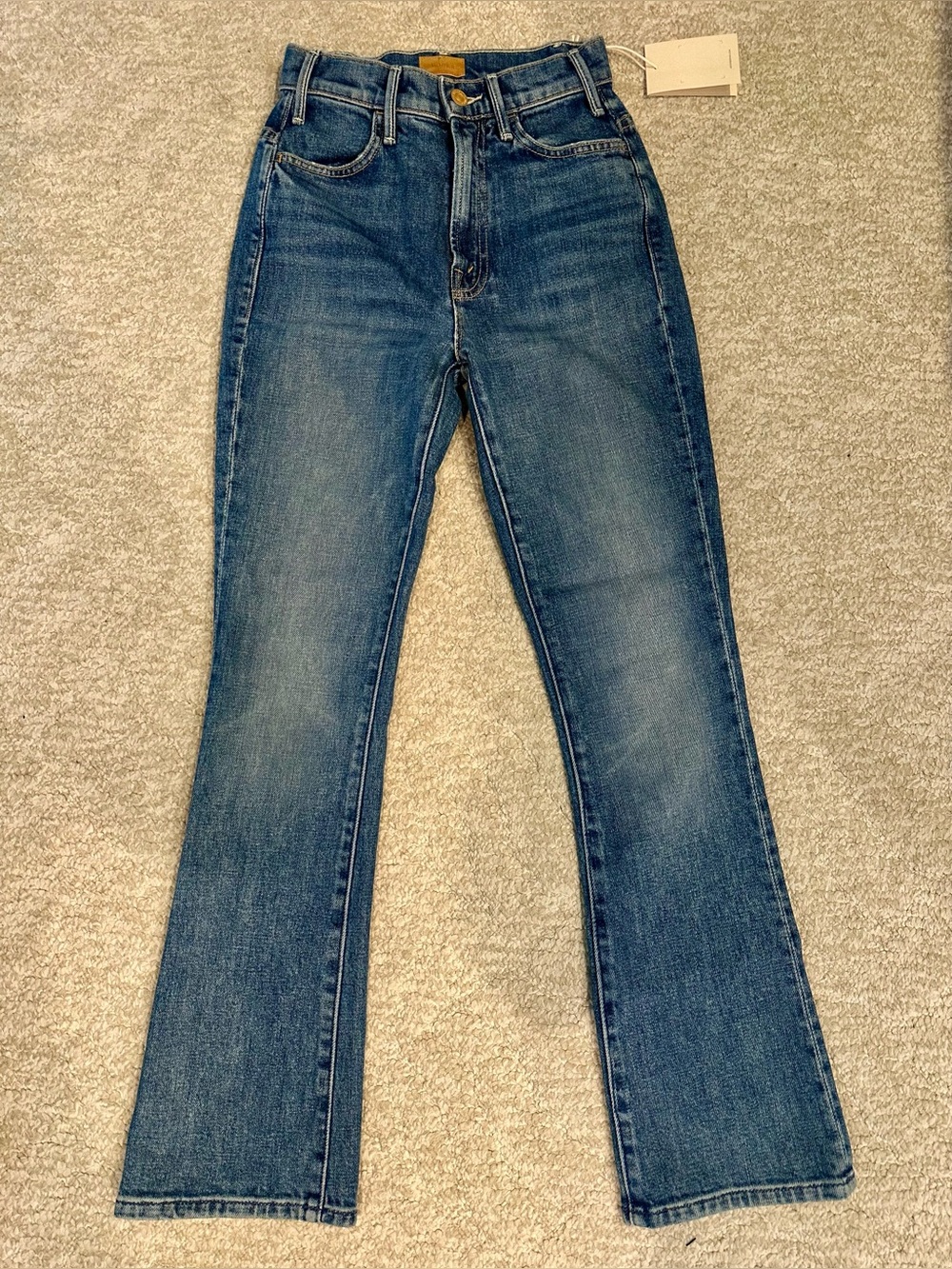 NWT Mother the hustler ankle high waisted jeans